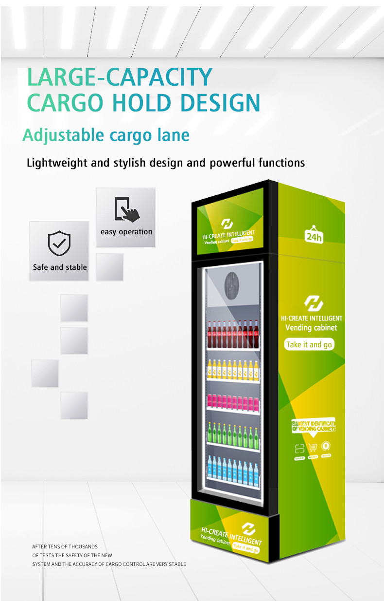 Hot Sale Refrigerated automatic drinks snacks combo vending machine